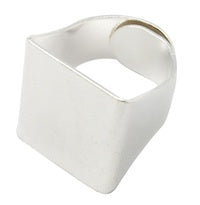 20mm Adjustable Ring Base Platform Shanks, Silver, 6 per pack