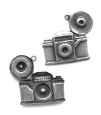 Classic Silver Finish Camera with Flash Charm