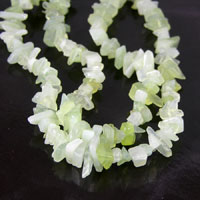 10mm x 8mm Jade Chips, 36 inch strand
