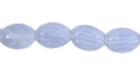 14x10mm Flat Oval Blue Lace Agate Beads, Strand