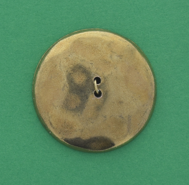 29mm Metal button, gold plated, flat back, 4 ea
