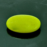 30X40mm(1.6x1.2in) Dyed Candy Jade Oval Focal Bead/Pendant, Lime Green, ea