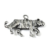 24mm Tiger Charm, 3D, pack of 6