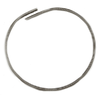 Bungee Bangles, 2mm, Steel, pack of 6