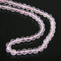 4mm Round Rose Quartz Beads, 16in strand