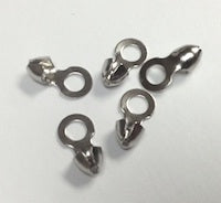 3.2mm CLASPS Connectors for Beaded Ball Chain (Dog Tag Chain), pack of 12