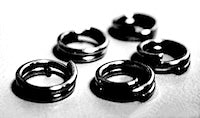 8mm Split Ring, Gun Metal, Pack of 200