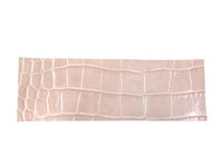 3x7" Cuff Bracelet Leather Pattern Strip Almond-PKG/2