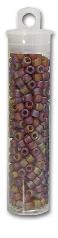 Matsuno 6/0 Seed Beads,  Transparent  Frost /Ab Topaz, Approximately 16 Grams (Approx. 418 beads)