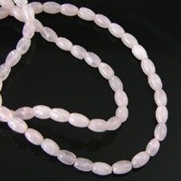 6x4mm Rice Rose Quartz Beads, Strand