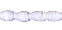 6x4mm Rice Blue Lace Agate Beads, Strand