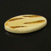 32mm Zebra Stripe Beads, wood, pack of 6