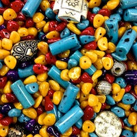 Fiesta Fun Bead Mix Grab Bag, 1/4 pound