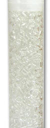 Matsuno 6/0 Seed Beads, Transparent Clear, Approx. 409 beads