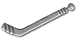 39mm Hockey Stick Charms, Classic Silver, pack of 6