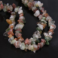 10x8mm Venus Hair(rutilated) Quartz Chips Beads, 36 inch Strand