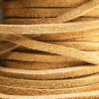3mm Buckskin Split Suede Lace, sold/yard