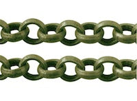 5mm Rolo Belcher Chain, Antique Gold, 10 feet
