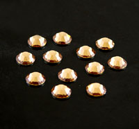 6mm Lt Colorado Topaz Flatback, Preciosa Crystal, pk/12