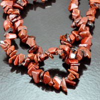 10x6mm Mahogany Chips Beads, 36 inch Strand