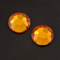11mm Topaz Round Faceted Flat Back Austrian Crystal  ea