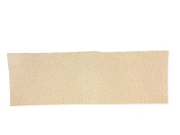 3x7" Cuff Bracelet Leather Textured Cream Swatch, PKG/2