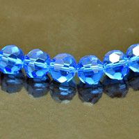 8mm Round Faceted Fire-n-Ice Crystal