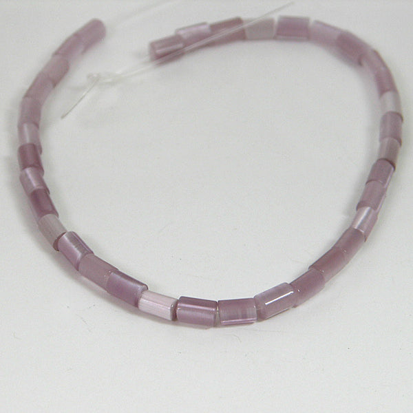 5x3mm tube bead light purple, stra
