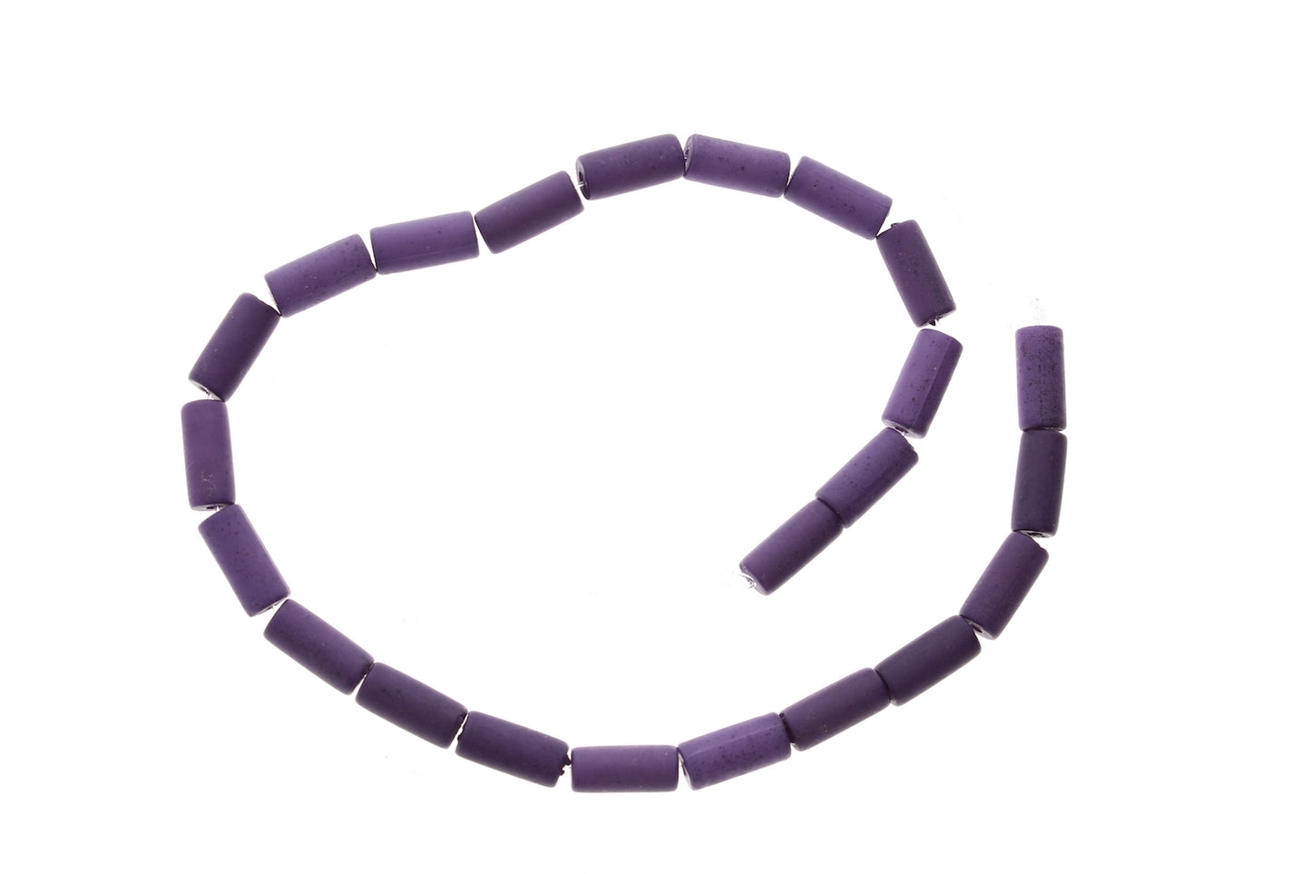 Plum Purple Lucite Tube Bead Purple, 13x6mm, pk/12