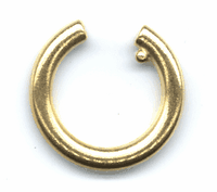 34mm Antique Gold Finish 3/4 Loop for Charms, pack of 2