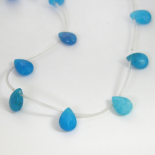 14X10mm Faceted Teardrop Beads ,15" strand