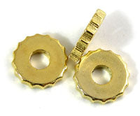 22x4mm Sawtooth Ring Spacer, Gold Plated, pk/12