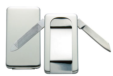 Money Clip with Knife, each