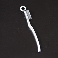 35mm Toothbrush Charm, Classic Silver, pk/6