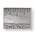 "Give them an inch..." Ruler Charm, Classic Silver Finish, pack of 2