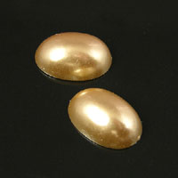 14x10 mm Pearl Cabochon, Oval, pack of 4