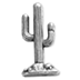 39mm Antique Gold Finish Saguaro Cactus Finding, pack of 2