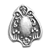 44x33mm Antique Silver Finish Luggage Tag pk/6
