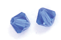 Swarovski Crystal 4mm Bicone Beads, Sapphire Blue, pack of 12