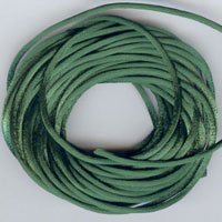 Satin Necklace Cord, Forest Green, 10 yards