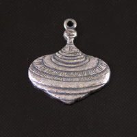 18x16mm Top Charm, Classic Silver, pk/6