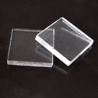 1.88in x 1.88in(48mm) Clear Glass Wafer Crafting Tiles, pk/2