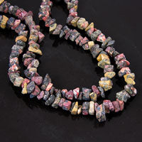 Leopard Jasper Bead Chips, 36in Strand