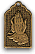 Classic Silver Finish PRAY.HDS.MEDALLION EA