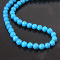 8mm Round Howlite Turquoise Beads, 16in strand