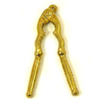 30mm Wrench Tool Charm, Antique Gold, Pack of 6