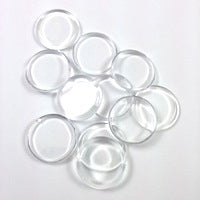 1" (25mm) Glass Wafer Cabochon, 12 each