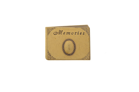 48mm x 38mm Antique Gold, Classic Silver Finish Memories Album, pk/6