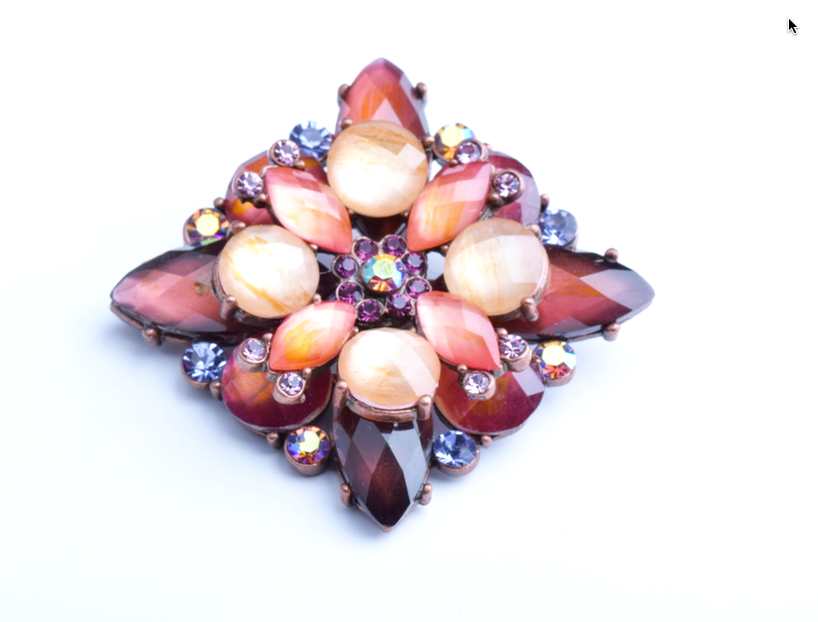 55mm Brooch, Rust, ea
