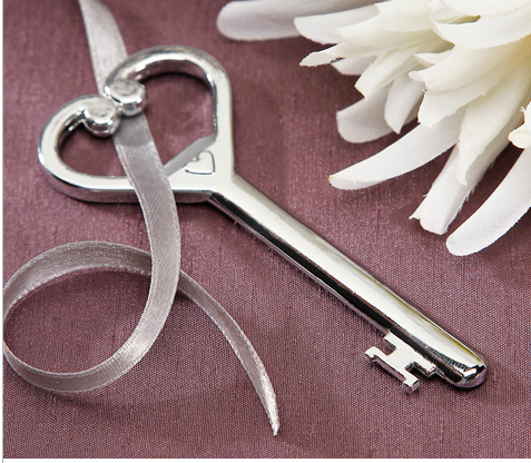 Bottle Opener, silver, key heart , ea